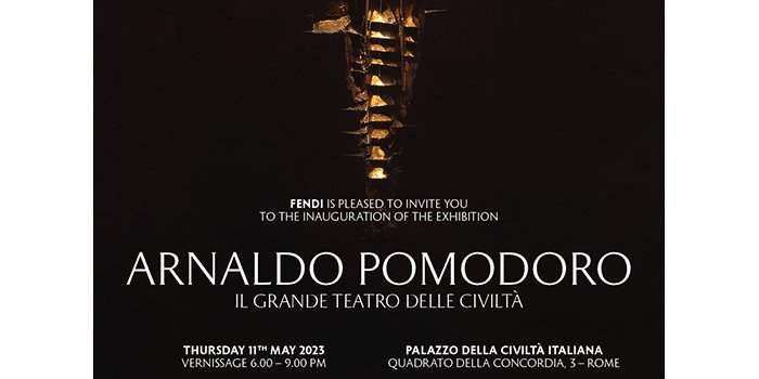 Expo Arnaldo Pomodoro "Il grande teatro delle civiltà" Palazzo Fendi