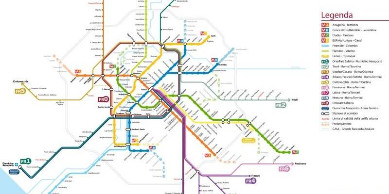 Les Transports : Rejoindre le centre de Rome depuis les aéroports