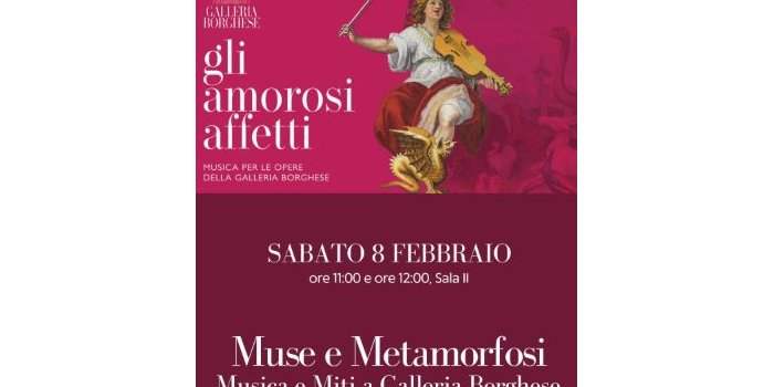 Concert avec Muses et métaphores salle II de la Galleria Borghese 