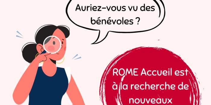 ANNULÉ- CAFÉ : devenez bénévole chez ROME Accueil !