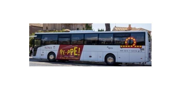 Le bus BP-PPE, bus de la culture de la ville de Rome