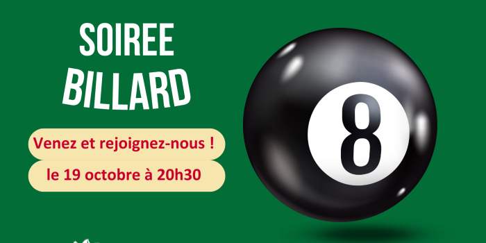 CE SOIR ON JOUE... SOIREE BILLARD ET DETENTE