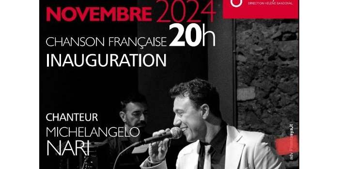 Samedi 24 novembre Inauguration ! Concert de chansons françaises et apéritif 