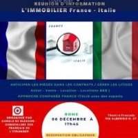 VENDREDI 6 DECEMBRE : Réunion sur l'immobilier France - Italie 