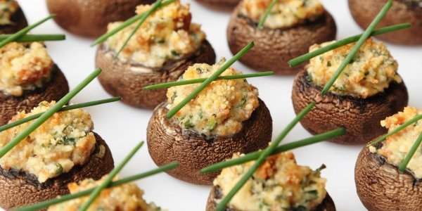 Des champignons farcis
