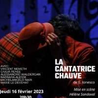 "La cantatrice chauve" d'Eugène Ionesco-Théâtre français de Rome