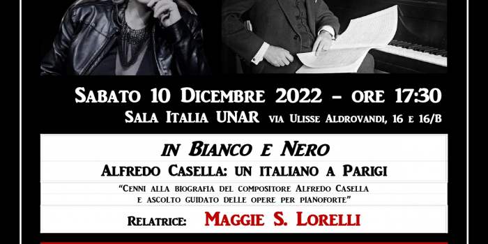 Les conférences en italien : In Bianco e Nero - Alfredo Casella : un italiano a Parigi