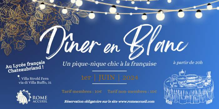 LE DÎNER EN BLANC DE ROME Accueil