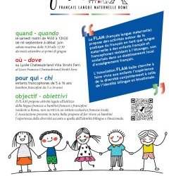 Inscription au FLAM, Français langue maternelle Rome