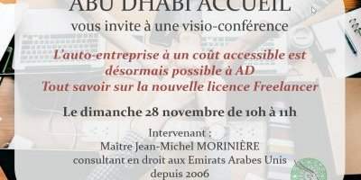 WEB CONFERENCE : L’ENTREPRENEURIAT A ABU DHABI AVEC LA NOUVELLE LICENCE (...)