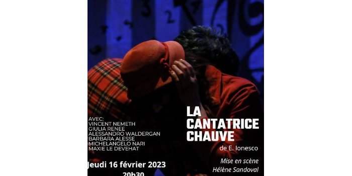 "La cantatrice chauve" d'Eugène Ionesco-Théâtre français de Rome