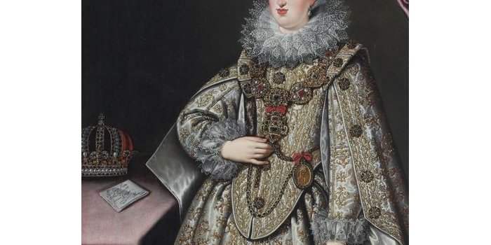 Tableau exposé : "Portrait de Eleonora Gonzaga (1622) aux musées Capitolins